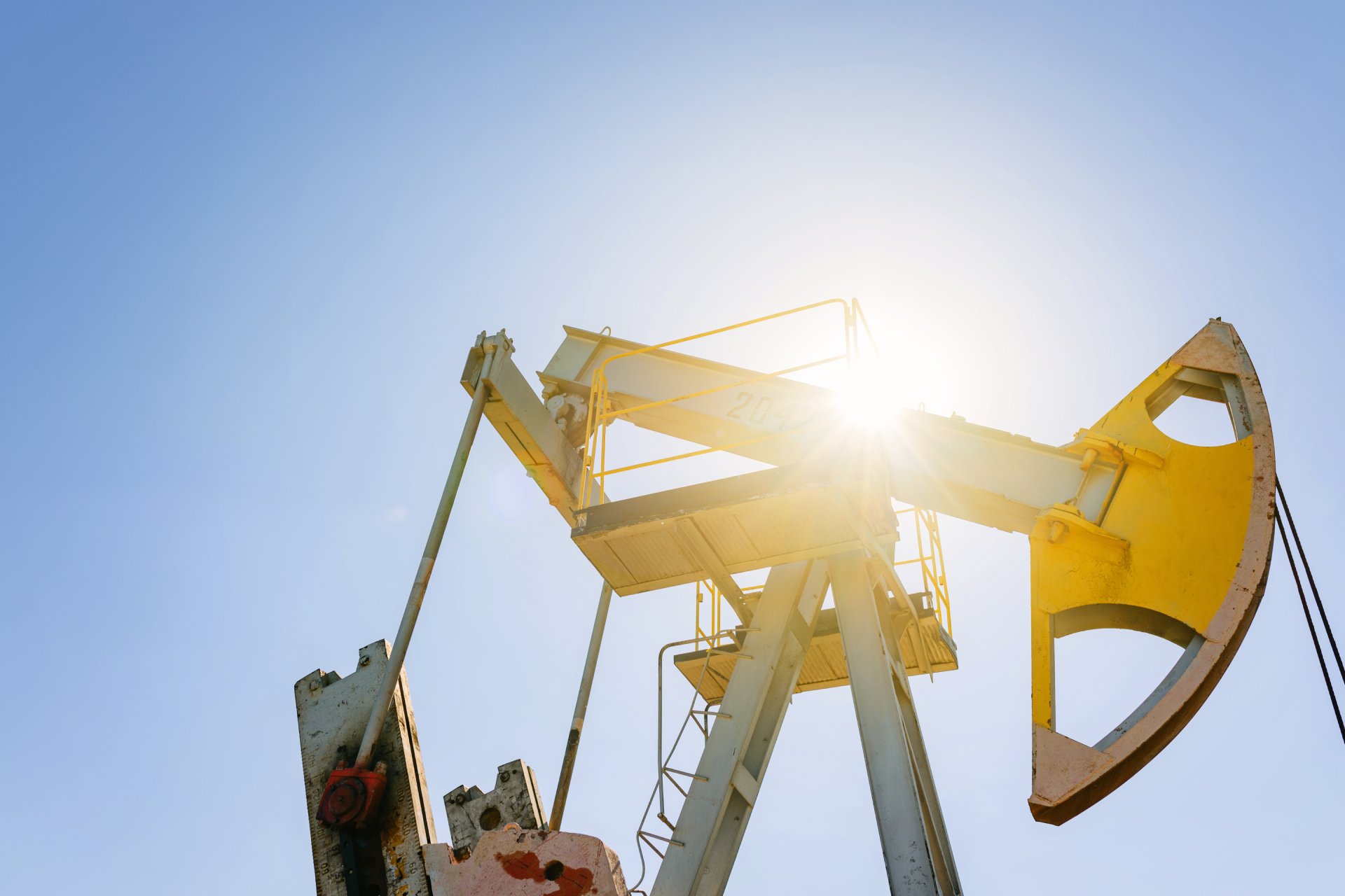 Texas pumpjack in daytime